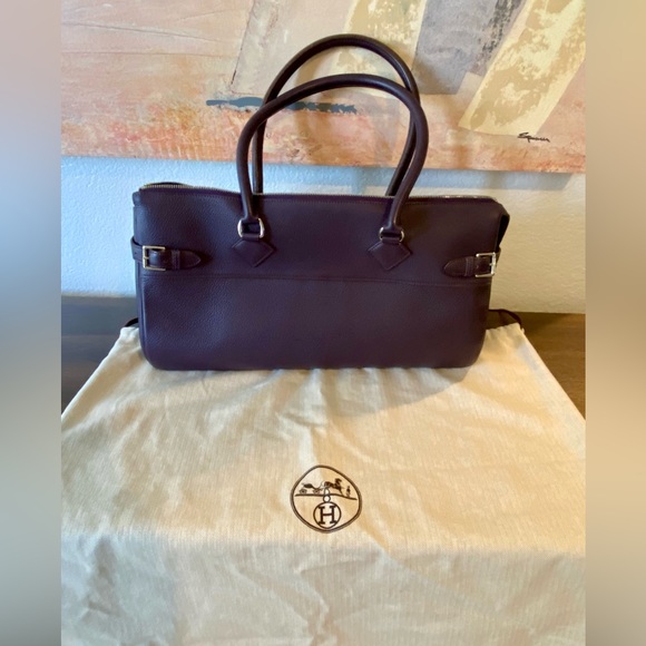 HERMES Leather Shoulder/ HandBag. - Picture 6 of 11